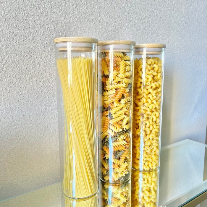 Japanese food storage jars glass
